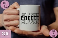 Coffee stacked word| vinyl cutting | caffeinated svg Product Image 3