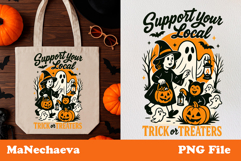 Retro Halloween Clipart Bundle | Trick or Treat Sublimation Product Image 5