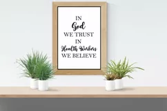 In God We Trust Health Workers We Believe Wall Art Printable Product Image 4