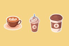 Coffee Sticker Illustrations Product Image 1