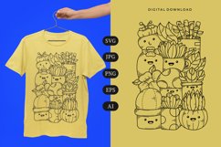 Plant Doodle T-shirt | SVG Product Image 1