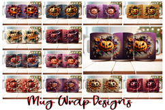 160 Halloween Mug Wrap PNG Bundle | 11oz 15oz Sublimation Product Image 5