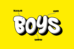 Bigboys | 3D Layered Graffiti Webfont for Bold Urban Design Product Image 5