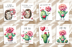 45 Valentine's day Card. Printable cards. BUNDLE Product Image 6