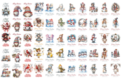 Merry Christmas Card. Printable cards BUNDLE Product Image 5