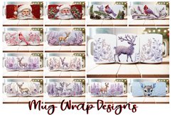 100 3D Christmas Tree Mug Wrap Bundle, Gnome Sublimation PNG Product Image 5