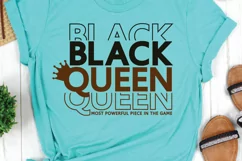 Black Queen SVG PNG EPS DXF Black Woman SVG BLACK GIRL MAGIC Product Image 5