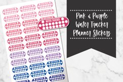 Pink & Blue Water Tracker Stickers Product Image 1