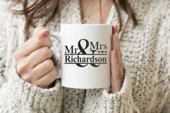 Mr and Mrs Svg, Mr and Mrs Monogram Svg, Wedding Svg Product Image 3