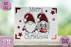 Christmas insert card design| Paper cutting | Cricut Joy svg Product Image 3