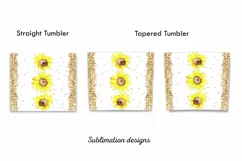 Sunflowers tumbler,20 oz skinny tumbler sublimation png Product Image 2