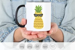 Cat in Sunglasses Svg, Pineapple Svg, Summer Cat svg Product Image 3