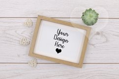 Styled Frame Mockup, Wood Frame Mockup, Styled Stock Photo Product Image 1