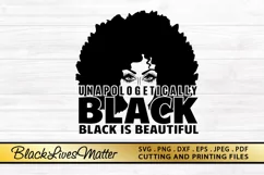 Black Woman SVG PNG EPS DXF for Cutting and Printing BLM SVG Product Image 1