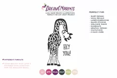 Giraffe SVG Cut File - Funny Giraffe Illustration - Free Design of The Week Product Image 2