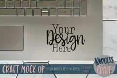 Laptop decal on hexagons IV | Craft mock up Product Image 1