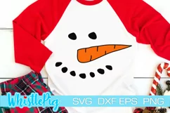 Snowman Face Svg Snowman SVG DXF EPS PNG Product Image 1