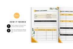 Small Business Daily Planner, CUSTOMIZABLE CANVA TEMPLATE Product Image 2