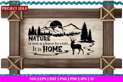 Nature is not a place to visit it is home svg | Camping svg Product Image 2