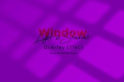 Window Sunlight Shadow Overlay Effect Mockup Product Image 1