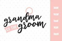 Grandma of the Groom SVG file Product Image 2