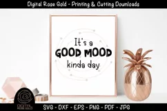 It's A Good Mood Kinda Day - Good Morning SVG, Bedroom Decor Product Image 1