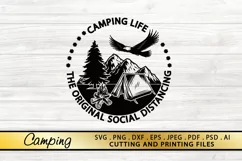 Camping SVG PNG DXF EPS Files Camping Life SVG Campfire SVG Product Image 1