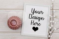 Styled Frame Mockup, White Frame Mockup, Styled Stock Photo Product Image 1