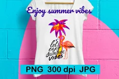 Summer vibes| Watercolor clipart PNG Product Image 1