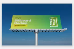 Billboard Sign Mockup Front View Product Image 1