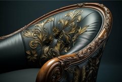 Elegant vintage carved armchair detail Product Image 1