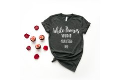 Dark Grey Heather Bella Canvas 3001 Shirt Mockup Product Image 1