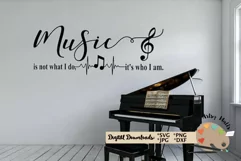 Music is not what I do it's who I am svg cut file musician Product Image 2