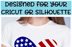 Freedom Heart - A 4th of July Cricut Cut File Product Image 2