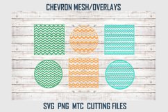 Chevron Design Mesh Overlay Paper SVG Cut File Bundle Product Image 1