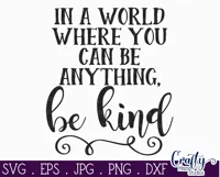 Be Kind Inspirational Farmhouse Sign Svg Product Image 2