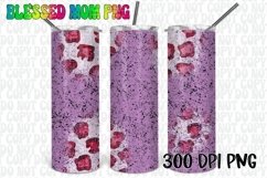 20oz Purple Leopard Distressed Tumbler Wrap Product Image 1