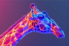 Endearing Giraffe head. Generate Ai Product Image 1