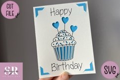 Birthday card insert design| Paper cutting | Cricut Joy svg Product Image 2