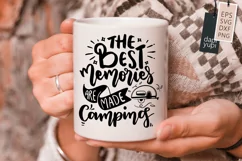 The Best Memories Are Made Camping Lettering Quotes SVG Product Image 3