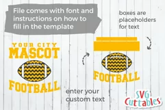 Football SVG | Football Template 004 | Shirt Design Product Image 4