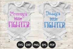 Mommy&#039;s little Fighter svg - Daddy&#039;s little Fighter svg Product Image 1