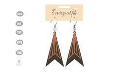 Stacked Earrings Template SVG Product Image 2