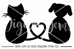 Cat and Dog lover SVG / PNG / EPS / DXF files Product Image 4