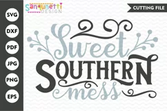 Sweet southern mess | Southern girl SVG Product Image 1