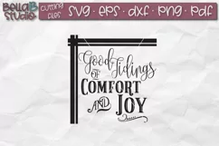 Good Tidings of Comfort and Joy SVG, Christmas SVG Product Image 2