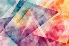 Abstract Geometric Pattern in Watercolor Background Wallpape Product Image 1