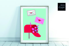 LOVE MAIL, LETTERS, MAIL BOX, VALENTINES DAY, HEARTS Product Image 2
