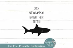 Kids bathroom shark design! - SVG, Sublimation, Printable Product Image 2