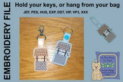 ITH Wishing Well Key Fob - Embroidery Design Product Image 1